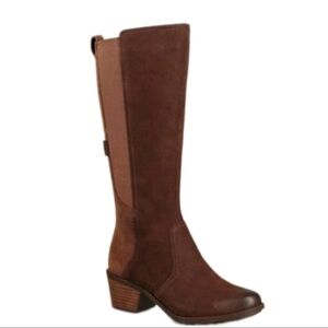 TEVA Women's Anaya Waterproof Tall Boots Chocolate Brown Size 7 (Ripped Seam)